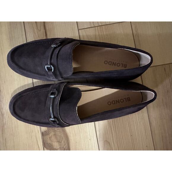 Blondo Blaire Waterproof Brown Suede Loafers Women’s 11 NWOT - Picture 4 of 11